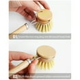 thumbnail image 5 of Visland 2 Pieces Beechwood Replacement Brush Heads Replacement Brush Refill for Classic Dish Washing Brush, 5 of 6