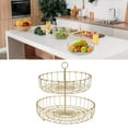 thumbnail image 4 of Fruit Basket, Golden Non Slip 30.3cm Length Fruit Storage Basket  For Desktop, 4 of 8
