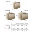 thumbnail image 2 of Brown Beige Toaster Cover 2 Slice, Small Kitchen Appliance Covers, Gradient Monochrome Modern Country Toaster Oven Cover with Loop, Bread Machine Cover Polyester Dust Cover Protection, 2 of 4