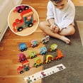 thumbnail image 2 of C Magnetic Wooden Train Set 11 Pieces Matching Game Educational Building Blocks For Children Age 3+ Fun Learning Activity, 2 of 7
