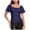 E01 Blue, variant on T Shirts for Women Fashion Casual Sequins Short Sleeve Crew Neck Glitter Party Crop Cocktail Blouse Top
