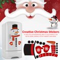 thumbnail image 4 of Snowman Refrigerator Magnetic Stickers Set Funny Window Stickers for Holiday Christmas Decoration, 4 of 8