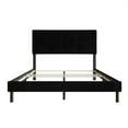 thumbnail image 6 of Home Design Osceola Twin Luxurious Corduroy Upholstered Panel Bed Frame for Adult, Black, Easy Assembly, Box Spring Required (Sold Separately), 6 of 12