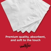 Vanity Fair Everyday Disposable White Napkins, 100 Count
