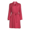 thumbnail image 5 of Time and Tru Women's Smocked Neck Mini Dress with Long Sleeves, Sizes XS-XXXL, 5 of 5