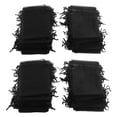 thumbnail image 2 of Drawstring Organza Bags, Elegant Simple Drawstring Organza Transparent Bags Mesh Material Transparent  10x15cm  For Wedding For Party Decoration For Jewelry Black, 2 of 8