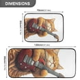 thumbnail image 3 of Cat Playing Guitar Kitchen Mat Set of 2 Cushioned Non Slip Rugs for Bedroom Floor Runner Mats, 3 of 7