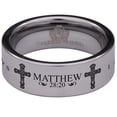 thumbnail image 2 of Matthew 28:20 Tungsten Carbide Ring, 2 of 9