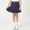 Navy, variant on Vornjynx Girls Pleated Skirt High Waist Cute Bow with Liner Kids Casual Fashion Mini Skirt Khaki Size 11-12