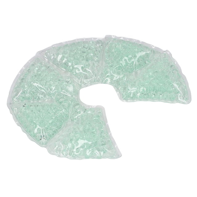 Paquete de gel para senos, diseño con forma de tornillo abierto, compresa fría y caliente, paquete de 2 cubias de tela para lactancia materia