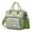 Olive-green-10, variant on Symmetrical Plaid Stripes Cooler Bag - Rustic Nordic Style Tote for Business & Casual