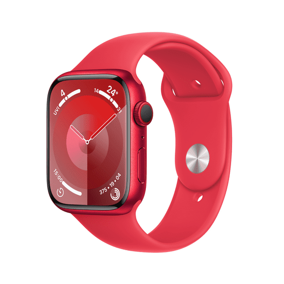 Apple Watch Series 9 GPS + Cellular 45mm (PRODUCT)RED Aluminium Case with (PRODUCT)RED Sport Band -S/M