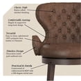 thumbnail image 5 of Hillsdale Mid-City 26" Wood Contemporary Counter Stool in Chocolate, 5 of 9