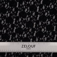 thumbnail image 3 of Zelouf Floral Bubble Lace  , Sewing, DIY, Crafts Fabric by the Yard, Black, 10 Yard, 3 of 6