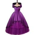 thumbnail image 2 of Bearded Lady Purple Dress Greatest Showman Cartoon Long Dress Lettie Lutz Clothing Dress Women Adult, 2 of 6