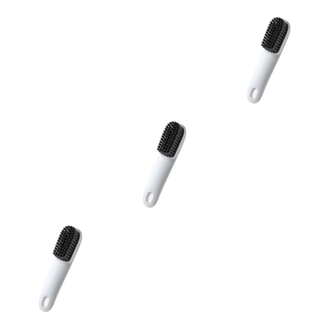Wosthever Cepillo de limpieza de zapatos Lavadero Depurador de ropa Colgando Eliminación de polvo Palm Boot Suministro de fregado Blanco Blanco Gris 3piezas