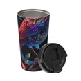 thumbnail image 2 of Goofa Artistic Colorful Bird for Insulated Travel Coffee Mug Spill Proof Leak Proof 16 OZCoffee Tumbler Reusable Coffee Cups with Lids Thermos for Hot and Cold Drink, 2 of 8