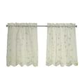 thumbnail image 7 of Grandeur Sheer Pole Top Curtain Tiers 52 x 36 in Cream, 7 of 7
