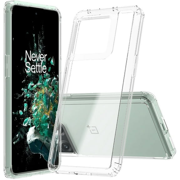 Clear Case for OnePlus 10T, Aquaflex Semi-Flexible TPU [Shock Absorbing] Transparent Phone Cover for PGP110 (2022)
