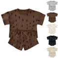 thumbnail image 3 of Halloween Pajamas For Boys Girls Set Summer Outfits Kids Shorts Sets 2 Piece Outfits Graphic Print T-Shirt Shorts Lounge Sets School Athletic Christmas Valentines Birthday Graduation Gifts 2-14Y, 3 of 3