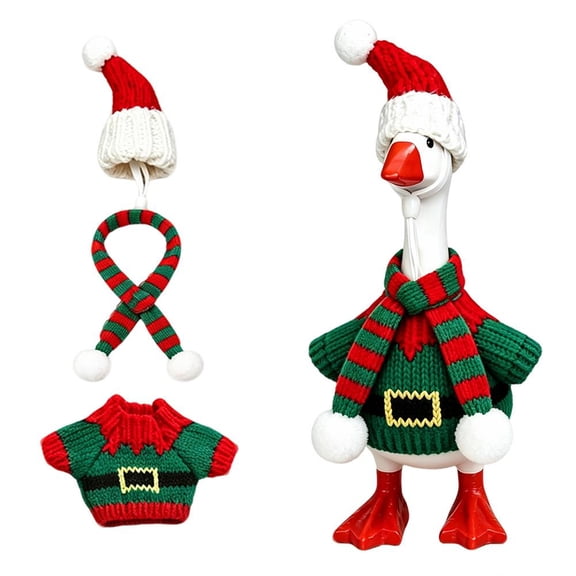 7 Inch Desk Goose Outfits Mini Desk Goose Clothes, Festive Desk Decor, Tailored Miniature Fit