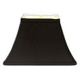 thumbnail image 1 of Slant Rectangle Bell Hardback Lampshade with Washer Fitter, Black (with white lining), 1 of 1