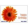 Happy Birthday Gift Card, Orange Daisy