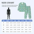 thumbnail image 4 of Naloa Panda Bathing Men’s Pajamas Set - Long Sleeve Button Down Sleep Shirt and Pajama Bottoms Sleepwear Set-Medium, 4 of 7