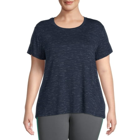 Avia Women's Plus Size Commuter T-Shirt with Short Sleeves