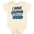 thumbnail image 3 of Inktastic I Have the Best Mom in the World with Speech Bubble Boys Baby Bodysuit, 3 of 5