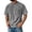 Gray, variant on Men'S Plus Size Reglan Short Sleeve Shirts with Chest Pockets Summer Fitted Crewneck T-Shirts Lightweight Moisture Wicking Tees