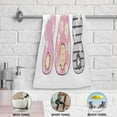 thumbnail image 5 of Dreamtimes Cute Easter Bunny Spring Hand Towels 2 PCS, Daisy Flower Kitchen Towel Ultra Soft and Highly Absorbent,Decorative Fingertip Face Towel for Bathroom Hotel, 28.3"x14.4", 5 of 6