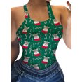thumbnail image 1 of DYMADE Women's Funny Christmas Snowflake Elk Printed Basic Sleeveless Tank Top, 1 of 5