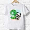 thumbnail image 3 of 2024 Camiseta de algodón con estampado de lazo y número 1-9 de panda de feliz cumpleaños para niños y niñas, divertida camiseta de dibujos animados para bebés, ropa de regalo para niños, 3 of 5