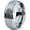 Gray, variant on Tungsten Quote I Love You 3000 Engraved Band Ring 8mm Men Women Comfort Fit Gray Step Bevel Edge Brushed Polished