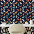 thumbnail image 3 of Ambesonne Animals Peel & Stick Wallpaper for Home, Cat Dog and Mouse, 13"x100", Multicolor, 3 of 6