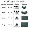 thumbnail image 6 of Sacred Thread Fleece Blanket South Western, Reversible Mexican, Vibrant Aztec Blankets and Throws for Aztec Decor for Home (Lake Flannel / Sherpa) (Queen (79''x95''), 6 of 9