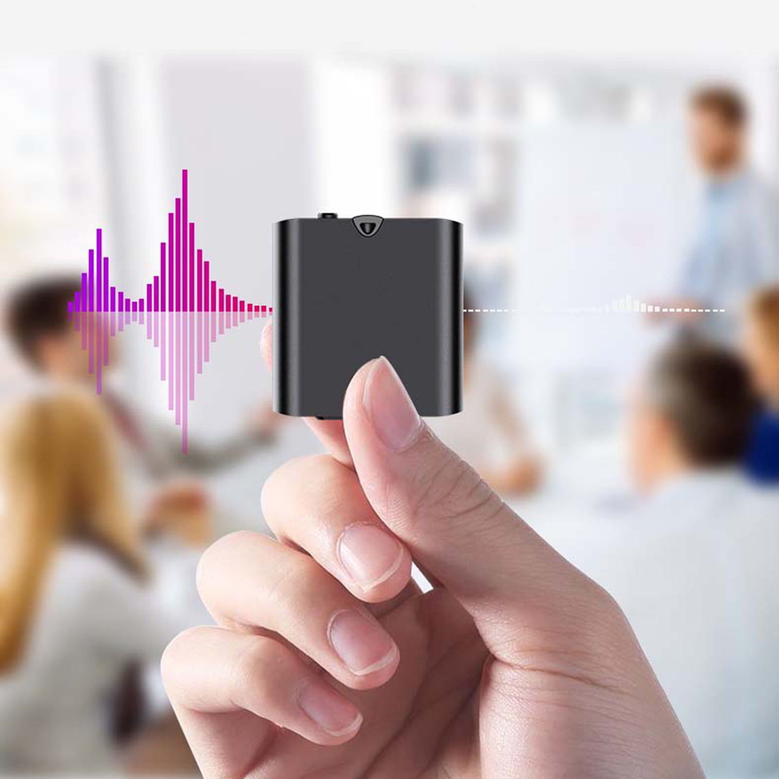 Blasgw Digital Voice Recorder Voice Activated Recorder For Lectures Meeting Sound Audio Recorder Recording Device With Playback Black