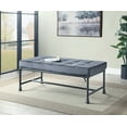 thumbnail image 2 of AC00428 - Bench, Gray Velvet & Sandy Gray Finish - Brantley, 2 of 5