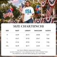 thumbnail image 5 of Aiyino Women's T-Shirt Distressed USA Flag Patriotic,100% Cotton Vintage 4th of July Graphic Tee, Short Sleeve Shirt Blouses Tops Plus Size, 5 of 8