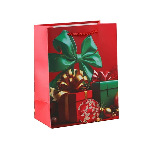 Bwiyojiz Home Decor Christmas Decorations Decoration red handbag paper shopping bag holiday gift packaging, Gifts for Yourself