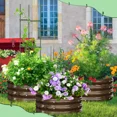 thumbnail image 6 of SLSY 3 Pcs 24x24x12in Round Galvanized Raised Garden Bed with Tomato Cages, Metal Planter Box for Planting Plants Vegetables Herbs Flowers, 6 of 9