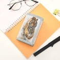 thumbnail image 7 of Cloth Wallet with Lanyard & Multiple Compartments Fashion Purse Zipper Clutch Bag for Cash Cards Coins Tiger in Action, 7 of 7