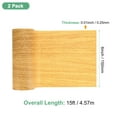 thumbnail image 3 of Uxcell 2-Roll Wood Grain Repair Tape, 5.9inch x 15ft Self-Adhesive Wood Floor Tape, Realistic Textured Repair [Golden Camel], 3 of 7