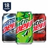 Mountain Dew Variety Pack, Original, Code Red, Voltage, 12 oz, 18 Pack Cans