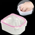 thumbnail image 2 of dianhelloya Pro Dual Layer Hand Washer Nail Bowl Soak Off Polish Remover Manicure Tools Pink, 2 of 6