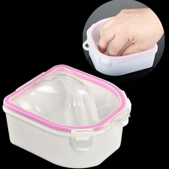 opvise Pro Dual Layer Hand Washer Nail Bowl Soak Off Polish Remover Manicure Tools
