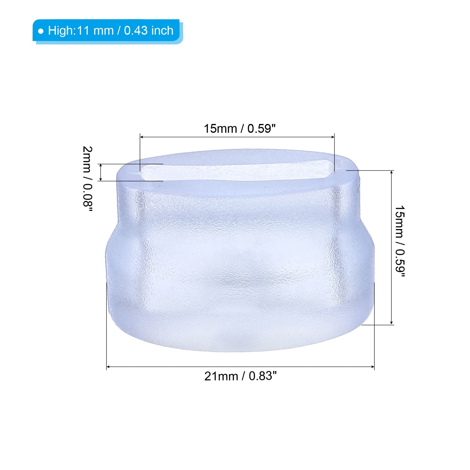 Unique Bargains Kitchen Sink Rack Feet 20 Pack Plastic Sink Protective Replacement Feet