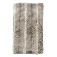 thumbnail image 1 of SARO LIFESTYLE Sevan Collection Soft Plush Faux Fur Stripe Pattern Throw Blanket, 50" x 60", Grey, 1 of 1
