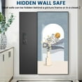 thumbnail image 5 of 53.15" Tall Wall Safe Between the Studs 16" Centers, Hidden Wall Safes With Removable shelfs and Adjustable Gun Rack, Biometric Wall Gun Safe for Home Rifle, Cash, Jewelry, Documents - Black, 5 of 7